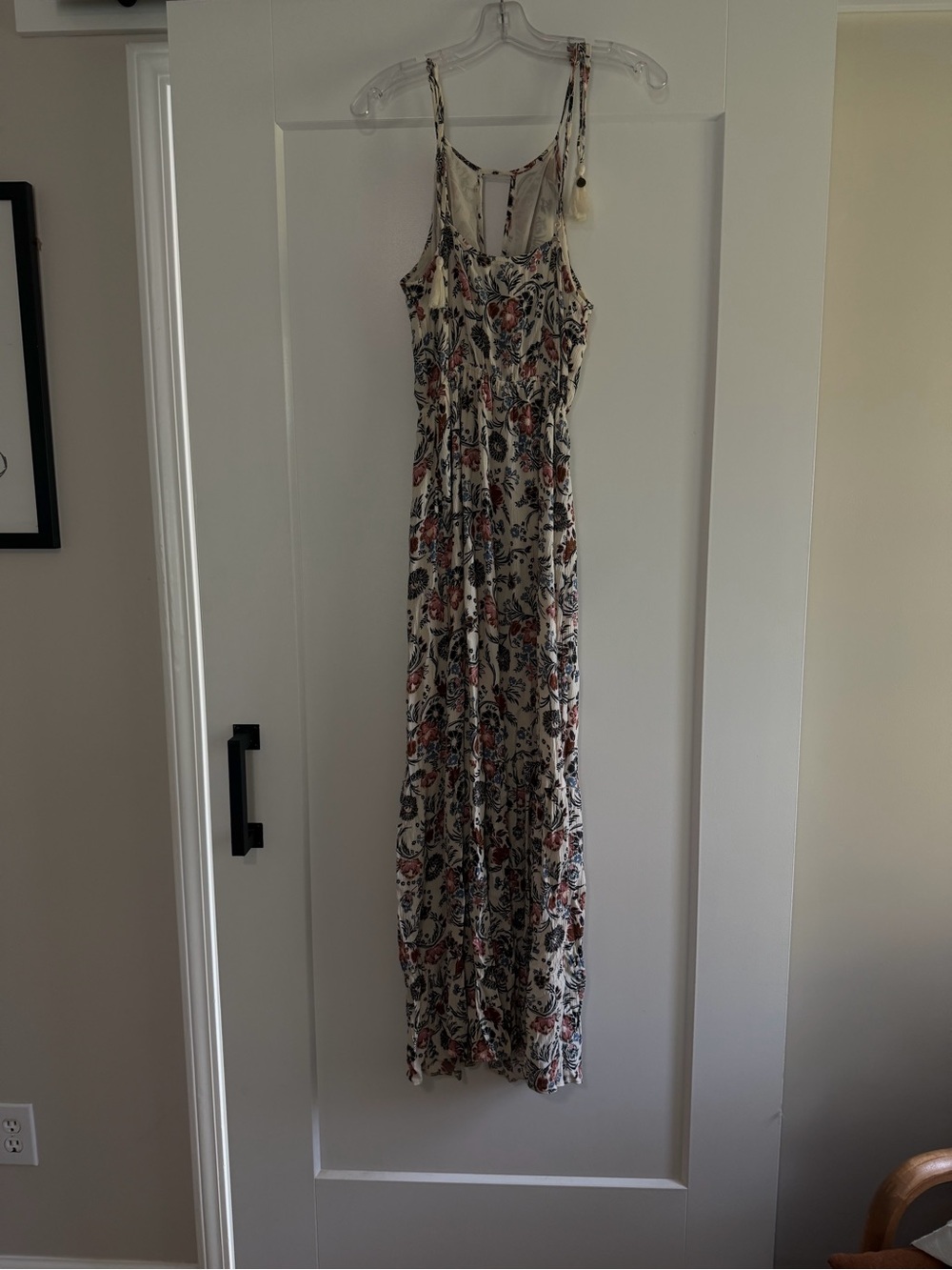 American Eagle Size Small Floral Halter Maxi Dress Boho Sleeveless Summer Dress - Picture 4 of 4